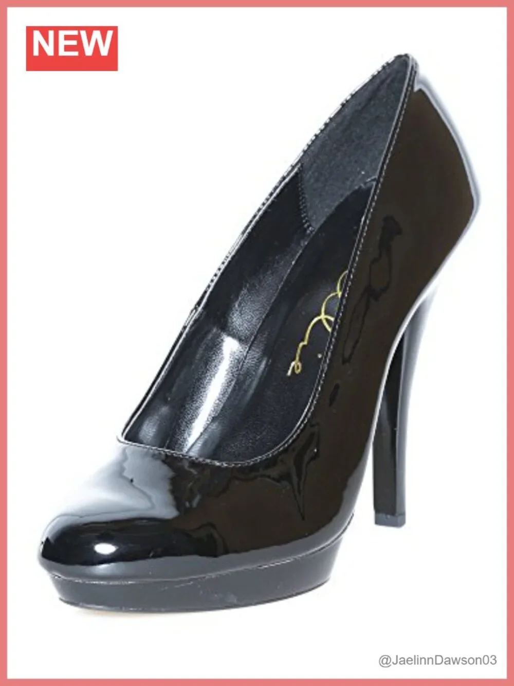 Faux Leather Dress Pump with Stiletto Heel